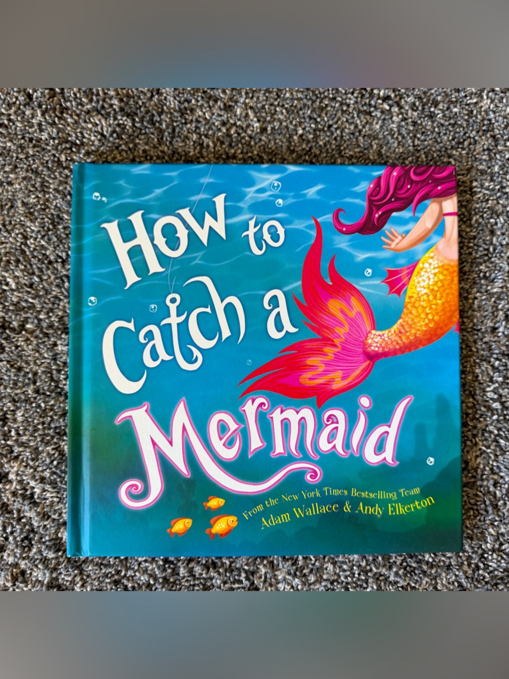 Like New! How to Catch a Mermaid Hardcover Book by Adam Wallace & Andy Elkerton